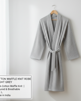 Cotton Waffle Knit Robe