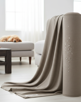 Performance Polyester Sofa Fabric – Taupe