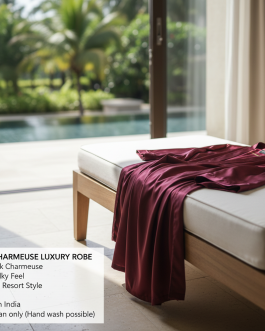 Silk Charmeuse Luxury Robe