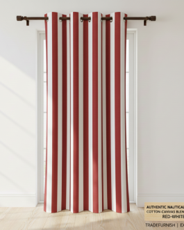 Striped Canvas Door Curtain