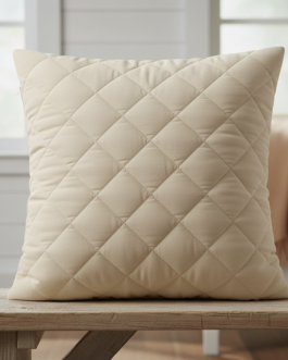 Quilted Cotton Cushion Cover