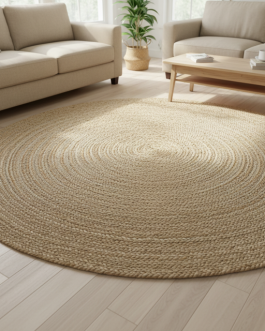 Jute Braided Round Rug