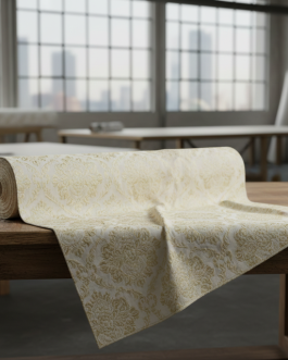 Damask Patterned Upholstery Fabric