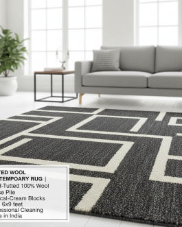 Tufted Wool Contemporary Rug